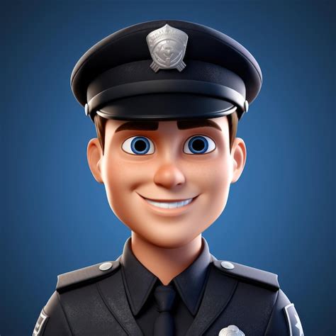 Premium Ai Image Police Officer Digital Avatar Generative Ai