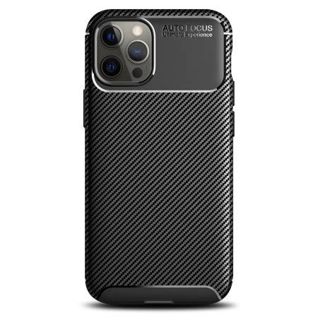 Olixar Carbon Fibre Apple IPhone 12 Pro Case Black