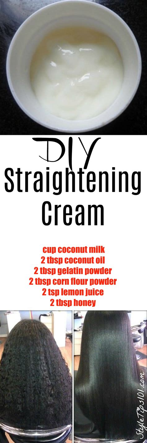 DIY Hair Straightening Cream