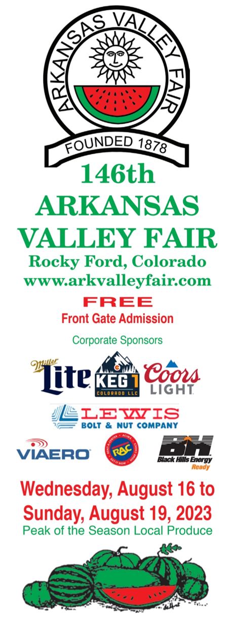 Seco News Th Arkansas Valley Fair Schedule