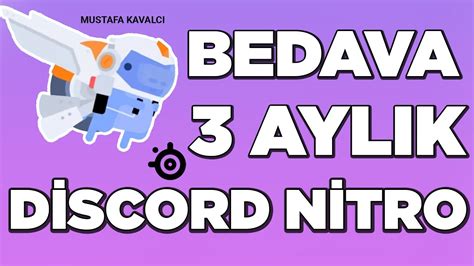 Bedava Discord Nitro Alma 3 AYLIK BEDAVA DC NİTRO YouTube