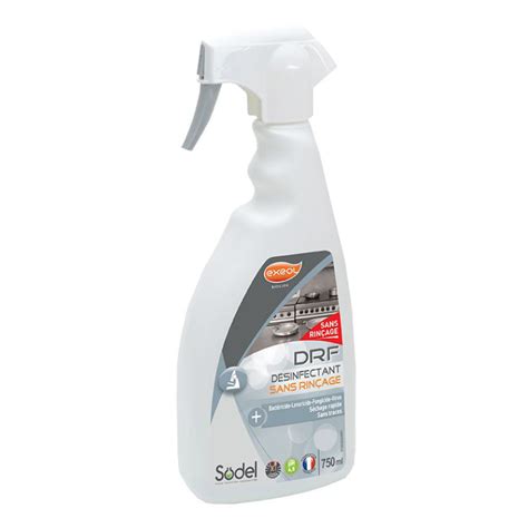 DRF Détergent Désinfectant sans rinçage ECOCERT 750ml MBHPG Prestige