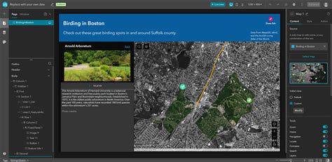 Get Started With Arcgis Experience Builder Fill An App Template With