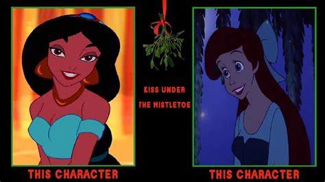 What If Jasmine Kisses Ariel Under The Mistletoe By Ajehandro96 On Deviantart