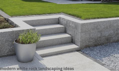 Modern White Rock Landscaping Ideas |Robert's Complete Care