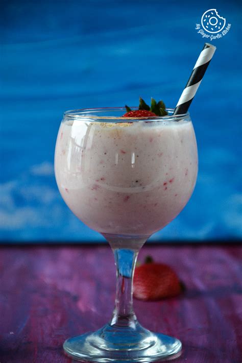 Coconut Milk Banana Strawberry Smoothie My Ginger Garlic Kitchen