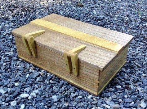 Wooden Box with Hinges for DIY Woodworking Projects