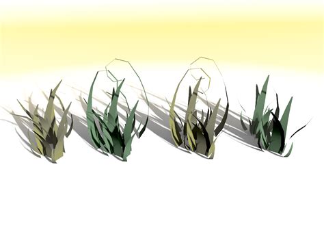 Grass Clumps Pack 3d Model 3 Blend 3ds Fbx Obj Unknown Free3d