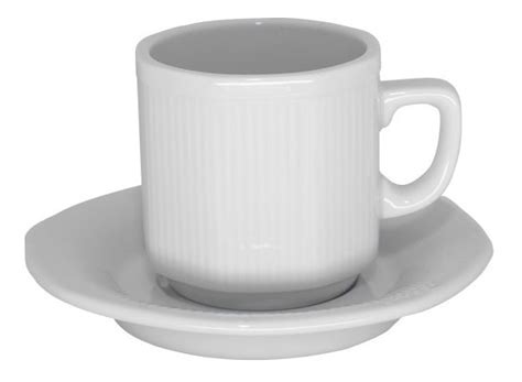 Juego Taza Pocillo Cafe Y Plato Porcelana Tsuji Rayada Bazar Maipu