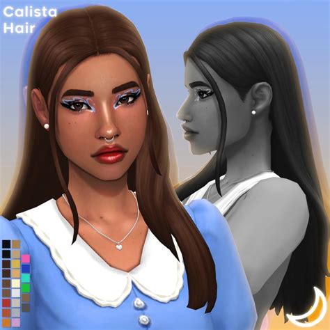 Calista Hair By Imvikai Imvikai Sims Hair Sims Sims Teen