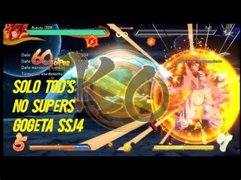 Dbfz Gogeta Ssj4 Solo TOD S No Supers 1272682 YouTube