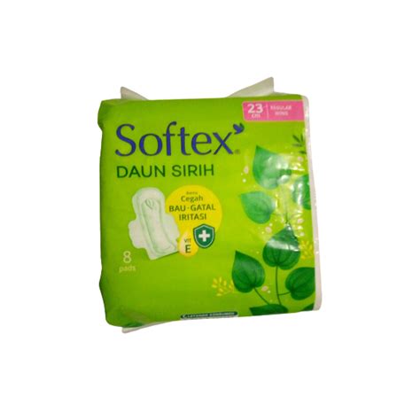 Jual Softex Daun Sirih Pembalut Regular Wing 23 Cm Isi 8 Pads Softex