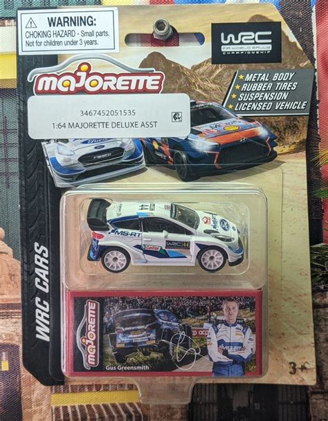 MAJORETTE FORD FIESTA WRC GUS GREENSMITH 1 64 SCALE WRC CARS SERIES USA