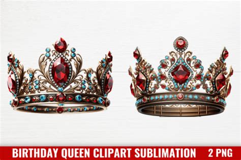 Birthday Queen Sublimation Clipart Graphic By Craftart · Creative Fabrica