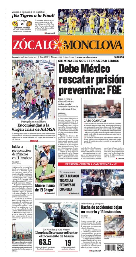 Zócalo Monclova Subscriptions Pressreader