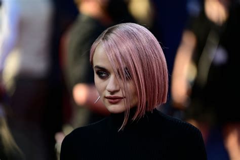 Joey Kings Pink Bob Haircut For Bullet Train Premiere Popsugar Beauty