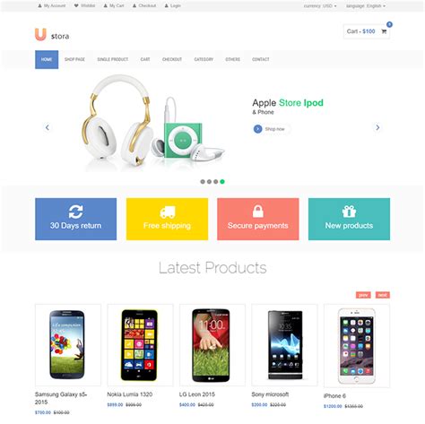 Responsive Free E-Commerce Website Templates Templates Hub