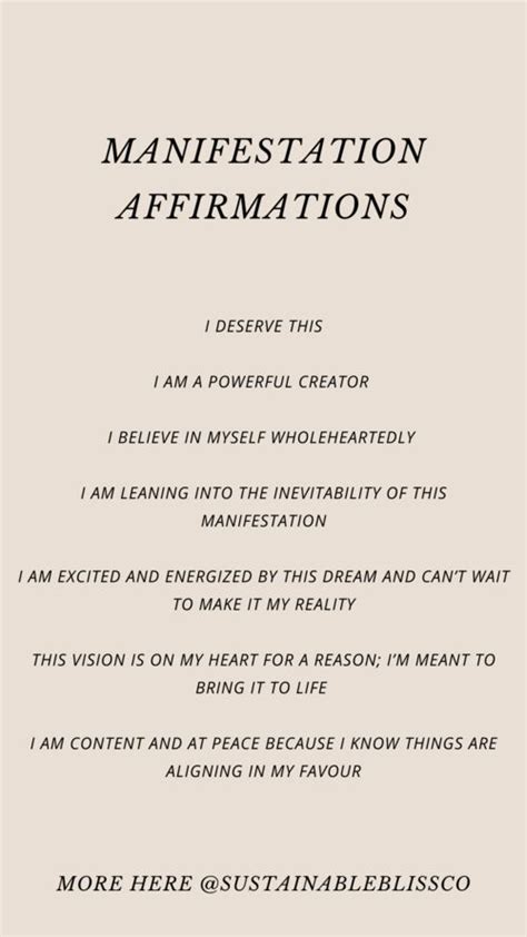 Manifestation Affirmations To Support Your Journey And Free Phone