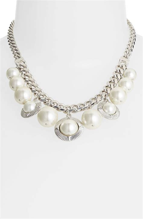 Givenchy Faux Pearl Frontal Necklace Nordstrom Exclusive Nordstrom