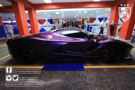 Of Purple Ferrari Laferrari In Malaysia Gtspirit