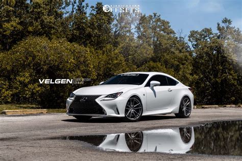 2017 Lexus Rc350 With 20x9 32 Velgen Vf5 And 245 35r20 Nitto Nt555 G2 And Lowering Springs