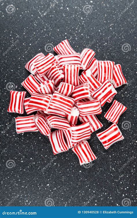 Red and White Striped Holiday Candy Stock Photo - Image of mint ...