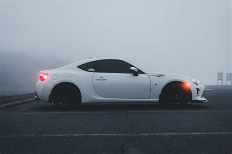 White Toyota GT86 on a Parking Lot · Free Stock Photo