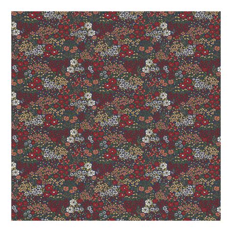 Tissu Toile Aspect Lin Flower Mix Oeko Tex