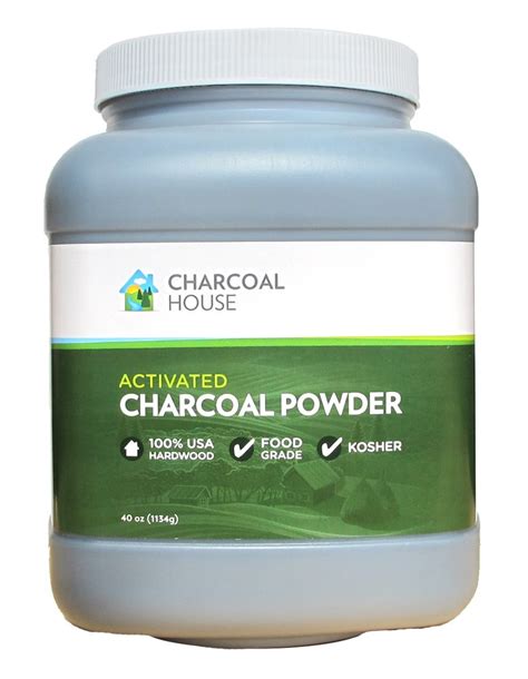 Activated American Hardwood Charcoal Powder Oz For Internal And