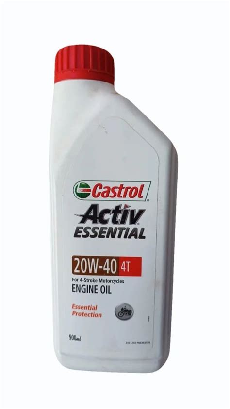 20W40 Castrol Activ Essential Engine Oil Unit Pack Size Bottle Of 900