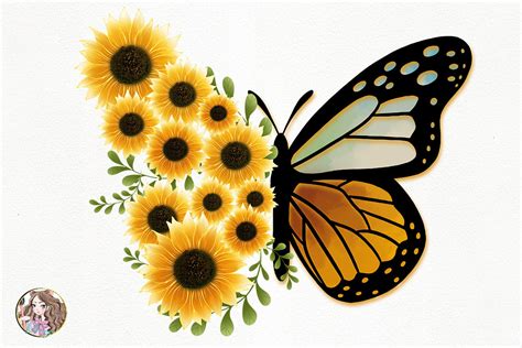 Butterfly Leopard Sunflowers Faith Graphic By Hello Magic · Creative