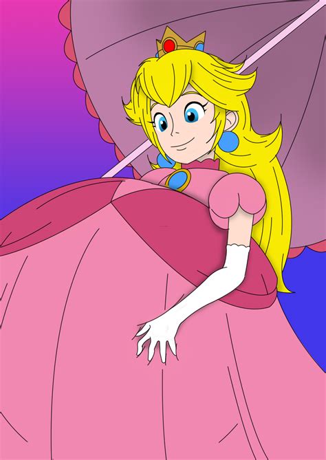 Peach The Biggest Balloon Belly By Akira Devilman666 On Deviantart