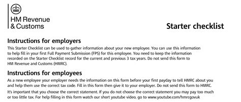 2021 2022 New Starter Checklists Available Payadvice Uk