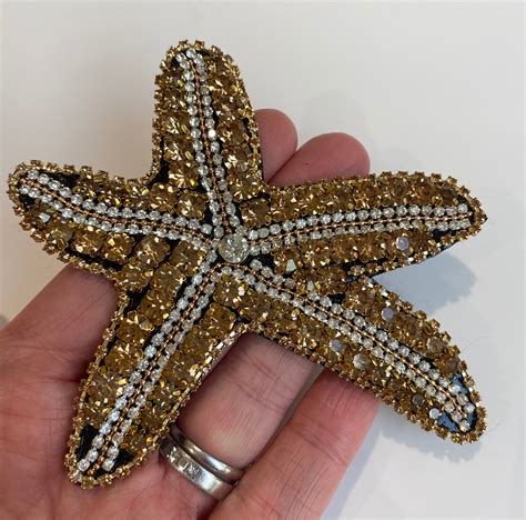 Starfish Beaded Patch Embroidery Patches For Clothing DIY Etsy