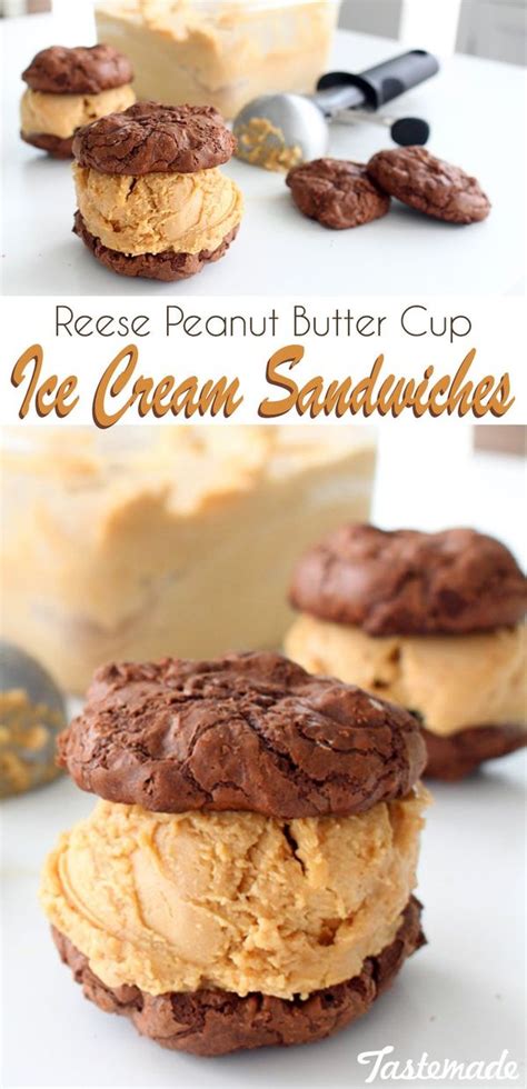 Reeses Peanut Butter Cup Ice Cream Sandwiches