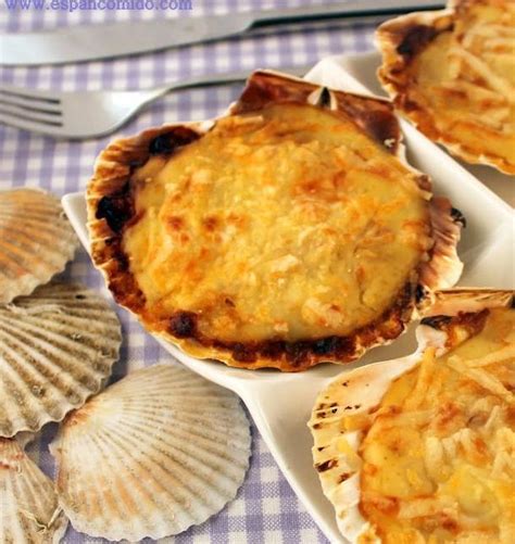 Vieiras Rellenas De Pescado Y Marisco Kazoku Restaurante