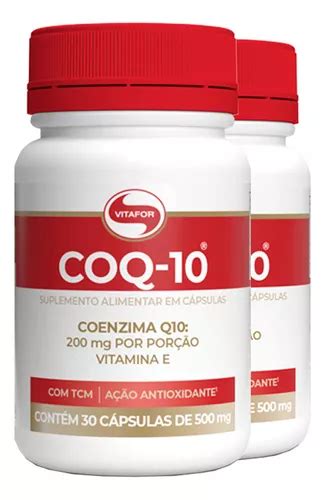 Kit 2 Coenzima Coq 10 Vitafor 30 Cápsulas Sabor Sem Sabor Frete grátis