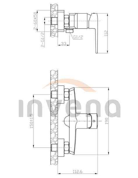 Bateria Natryskowa Invena Fira Czarna BN 71 004 V Kod 5907798721771