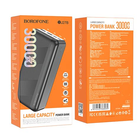 Borofone Power Bank Mah Bj B Pindar Xusb Black Toptel