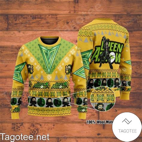 Christmas Green Arrow Dc Comics Xmas Ugly Christmas Sweater - Tagotee