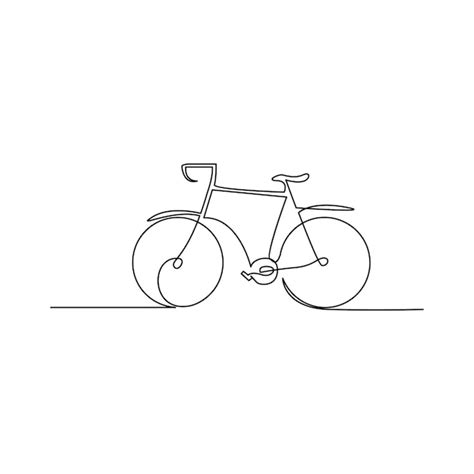 Premium Vector Vector One Continuous Line Drawing Of Bike Or Bicycle