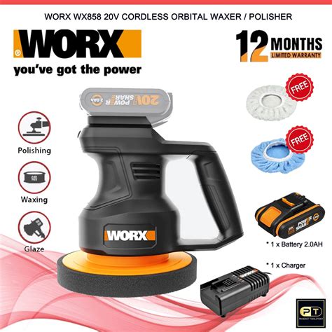 Worx Wx V Cordless Orbital Waxer Polisher Ah Battery