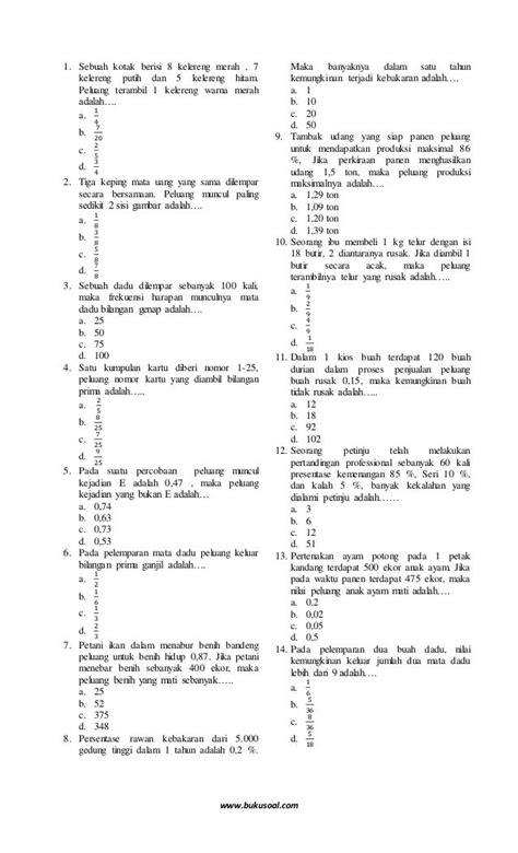 Contoh Soal Peluang Matematika Homecare24