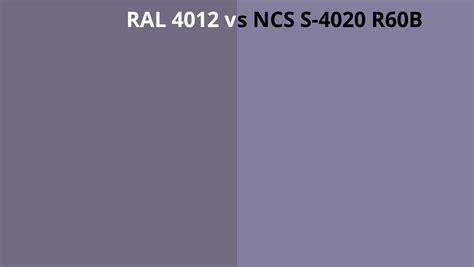 Ral 4012 Vs Ncs S 4020 R60b Ral Colour Chart Uk