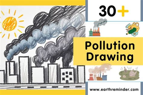 30 Pollution Drawings Land Water And Air Pollution Drawings In 2024