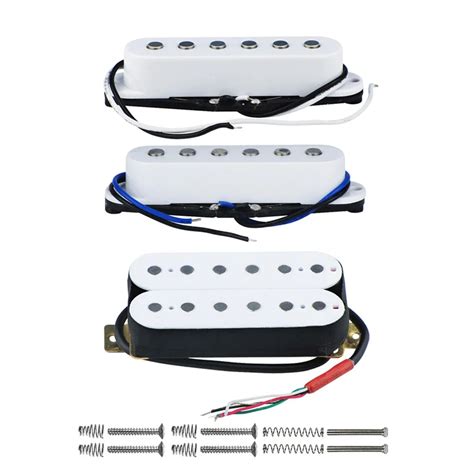 Fleor 3pcsset Alnico 5 Alnico V Single Coilsingle Coildouble Coil Humbucker Pickups For Neck