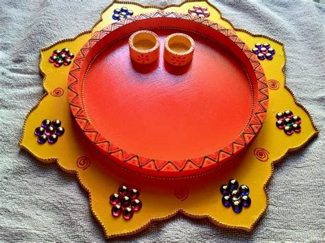 Pooja Ki Thali Decoration For Diwali Pooja Thali Aarti Thali