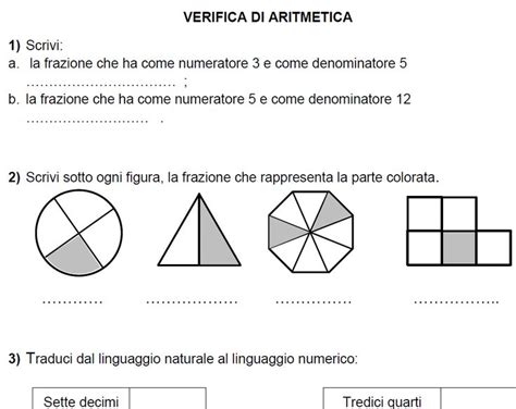 Verifiche Sulle Frazioni In Pdf