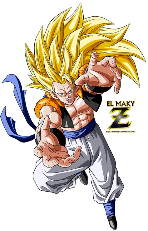 Gogeta Super Saiyan 3 By El Maky On Deviantart Dragon Ball Renders