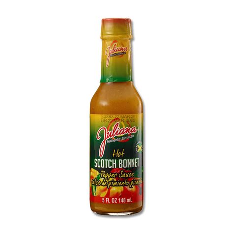 Juliana Hot Scotch Bonnet Pepper Sauce 5oz Caribshopper